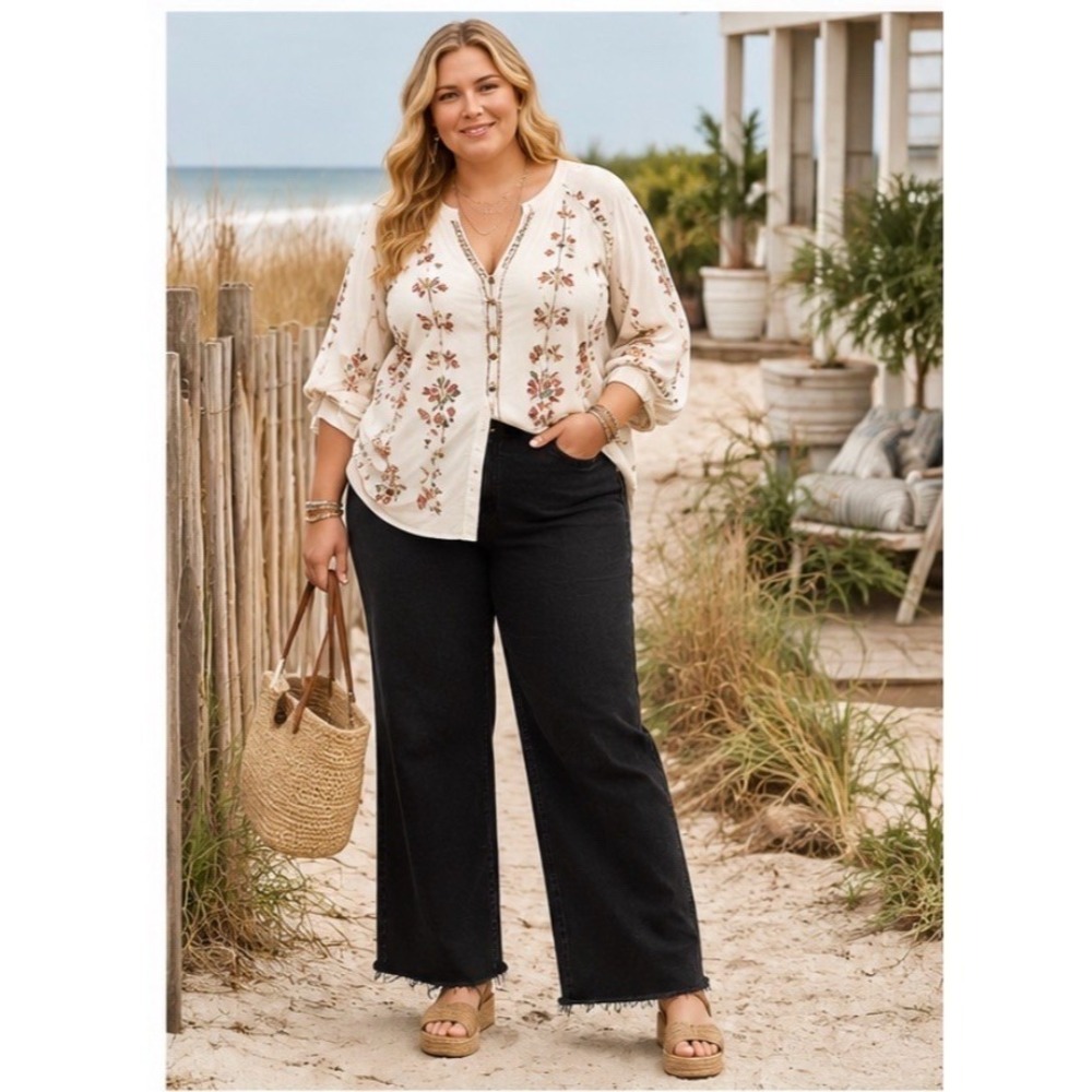 Good American JeanWomen Plus 16 tall Black Wide-Leg Relaxed 34 Inseam good ease